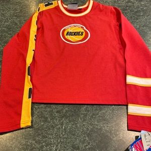 Hardwood Classics Houston Rockets Girls Shirt Sz L